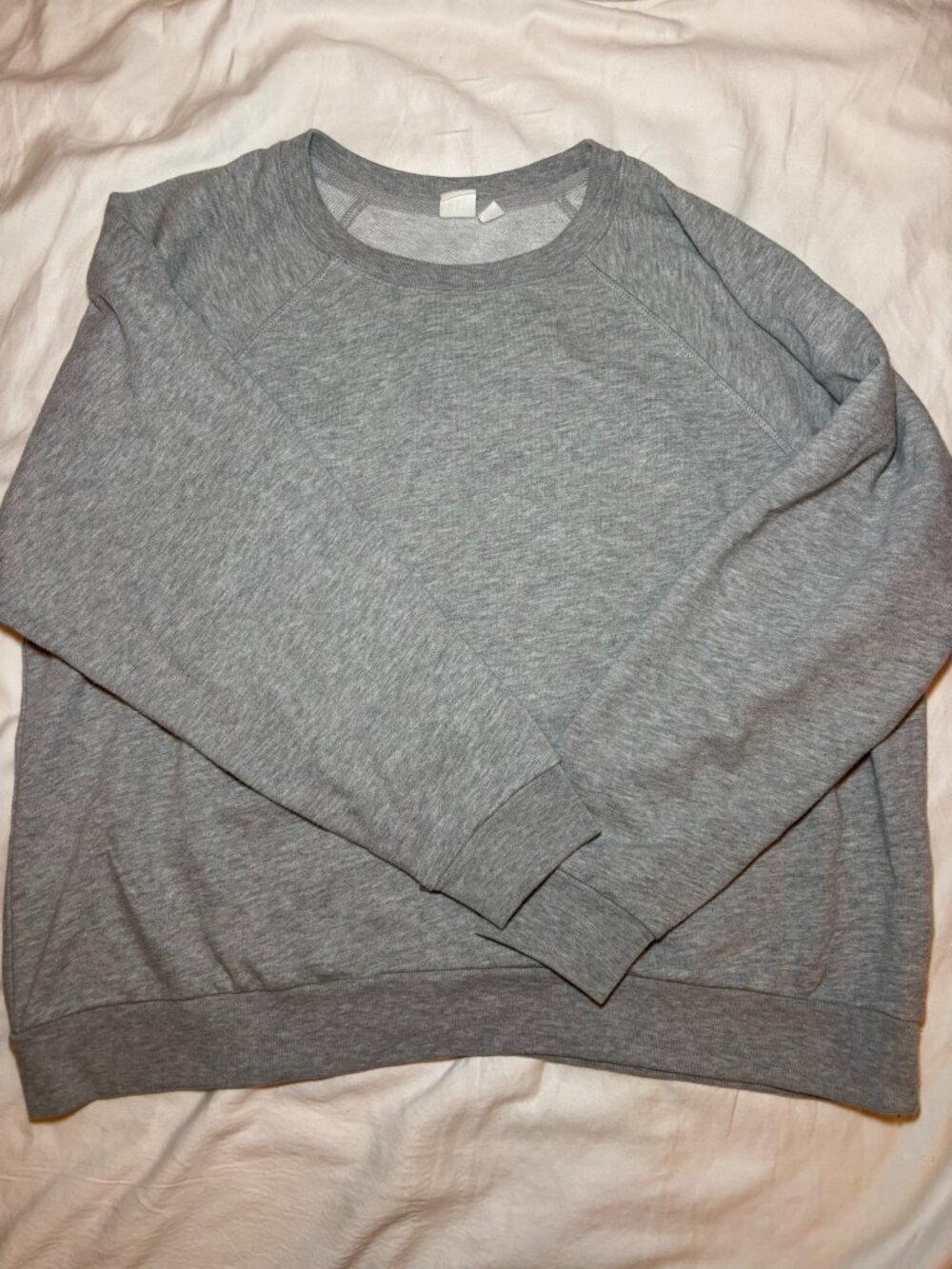 GAP Gray Heather Crewneck Sweatshirt Women's Size Large Casual Long Sleeve Pullo